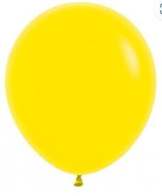 Sempertex Fashion Yellow Latex Balloon 45cm