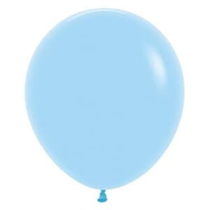 Sempertex Pastel Matte Blue Latex Balloon 45cm