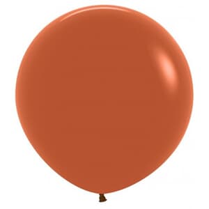 Fashion Terracotta Round Sempertex Latex Balloon 60cm