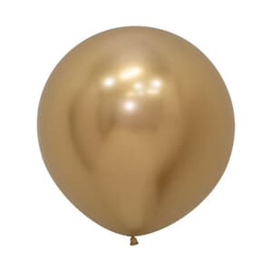 Sempertex Reflex Gold Latex Balloon 60cm Pack of 3