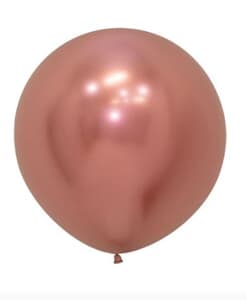 Sempertex Reflex Rosegold Latex Balloon 60cm Pack of 3