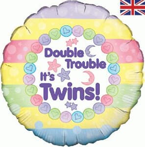 Oaktree Double Trouble It's Twins 45cm Foil #