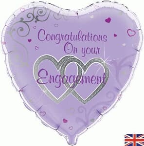 Congratulations On Your Engagement 45cm Foil.