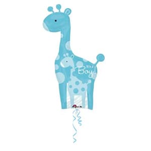 Safari Baby Boy Giraffe Shape 64cm x 107cm