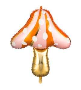 Party Deco Foil Balloon Peach Orange Mushroom 66x75cm