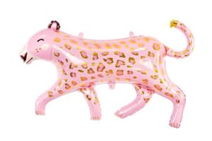 Party Deco Foil Balloon Pink Leopard With Gold Spots 114x80cm