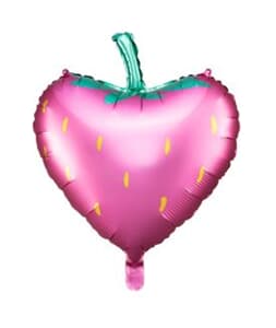 Party Deco Foil Balloon Pink Strawberry 42x45cm