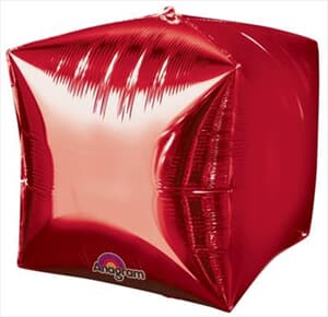 Cubez Red Solid Colour 38cm x 38cm