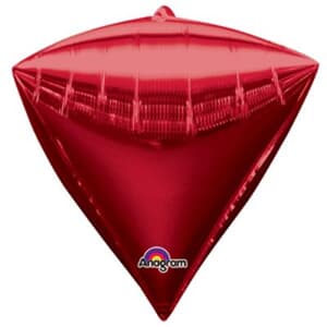 Diamondz Bright Red Solid Colour 40cm x 43cm