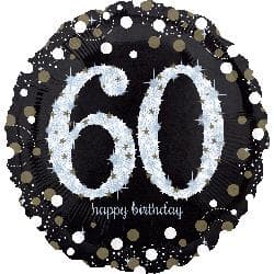 Sparkling Birthday 60 Holographic Sparkles 45cm