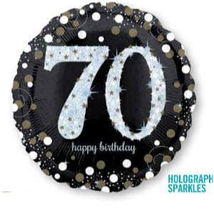 Sparkling Birthday 70 Holographic Sparkles 45cm