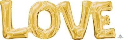 SuperShape Phrase LOVE Gold 63cm  x 22cm