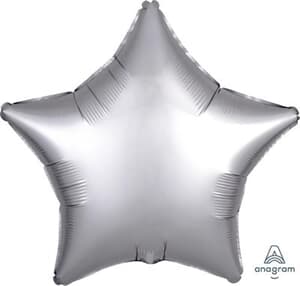 Star Satin Luxe Platinum Anagram packaged 45cm