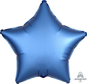 Star Satin Luxe Azure Anagram packaged 45cm