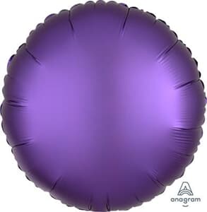 Circle Satin Luxe Purple Royale Anagram packaged 45cm