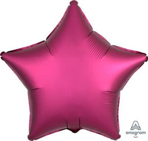 Star Satin Luxe Pomegranate Anagram packaged 45cm