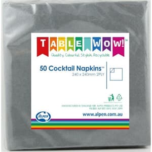 Napkins Cocktail SilverP50