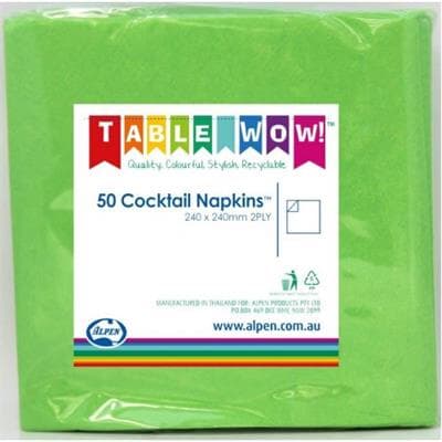 Alpen Cocktail Napkins Lime P50