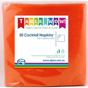 Napkins Cocktail Orange P50