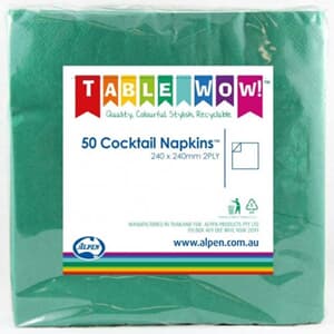 Napkins Cocktail Green P50