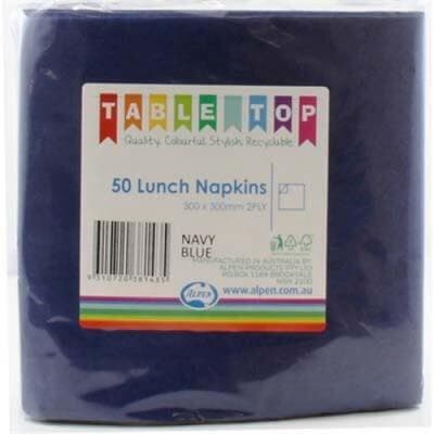 Alpen Lunch Napkins Dark Blue 2ply