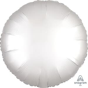 Circle Satin Luxe White Anagram packaged 45cm