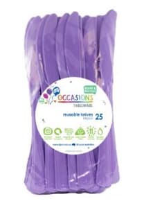 Plastic Knife Lavender 25 pack