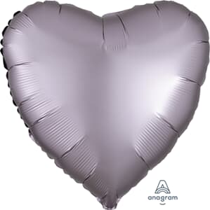 Anagram Heart Satin Luxe Greige 45cm
