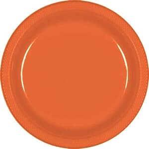 Plate Plastic 17.7cm Orange Peel