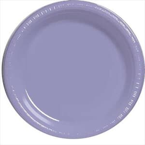 Plate Plastic 22.9cm Lavender