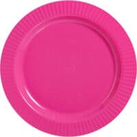 Plate Plastic 26cm Bright Pink