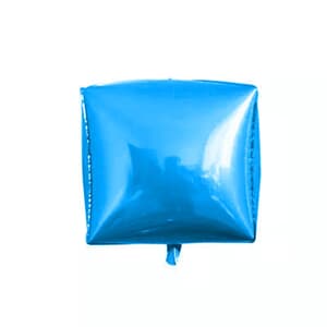 Cube Shaped Foil 15" - 38 cm Blue