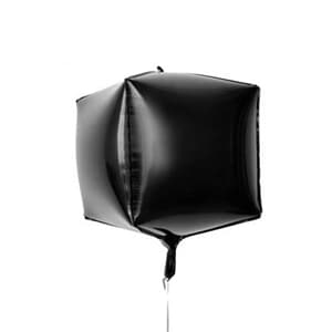 Cube Shaped Foil 15" - 38 cm Black