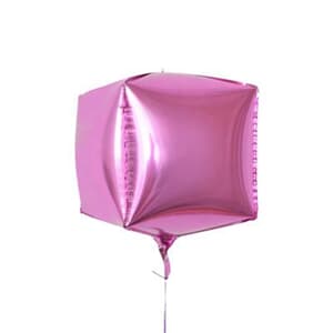 Cube Shaped Foil 15" - 38 cm Pink