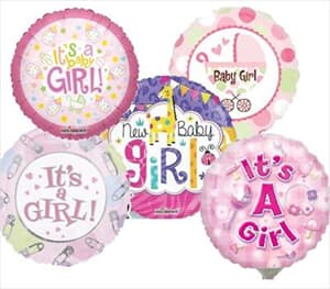 10cm printed Inflated Girl Assorted