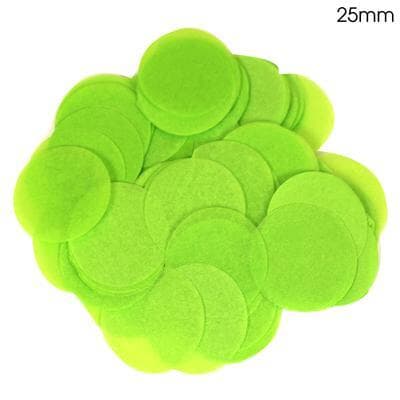 Oaktree 2.5cm Paper Confetti Lime Green