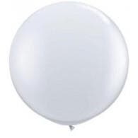 Round Latex Balloon 24" - 60cm White