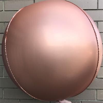 Foil Balls 32" - 81cm Chrome Rose Gold pack 2 -self sealing