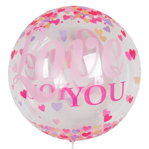 Bubble Balloon Balls Love 18" 45cm