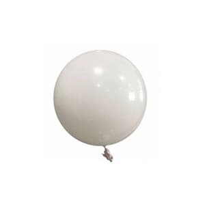 Bubble Balloon White 12" 30cm seamless Metallic Finish
