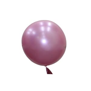 Bubble Balloon Pink 12" 30cm-seamless Metallic Finish
