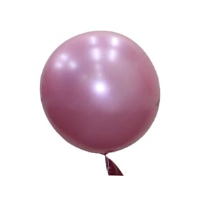Bubble Balloon Pink 18" 45cm-seamles  Metallic Finish