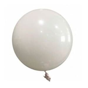 Bubble Balloon White 24" 60cm-seamless  Metallic Finish