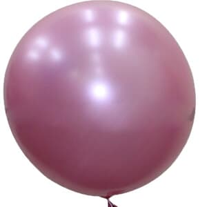 Bubble Balloon Pink 36" 90cm-seamless Metallic Finish