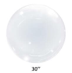 Bubble Balloon Clear30" 76cm seamless WITH VALVE