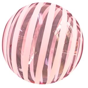 Bubble Balloon Balls Stripe Red 18" 45cm.