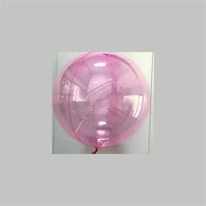 Clear orbs 18"- 45cm with Soft Pink Tint - Pack 2