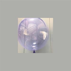 Clear  orbs 18"- 45cm with Soft Purple Tint -