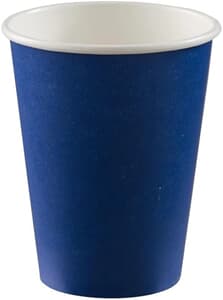 Solid Paper Cups 350ml Blue