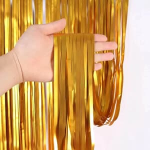 Door Curtain Matte Metallic Gold. 100cm x 200cm